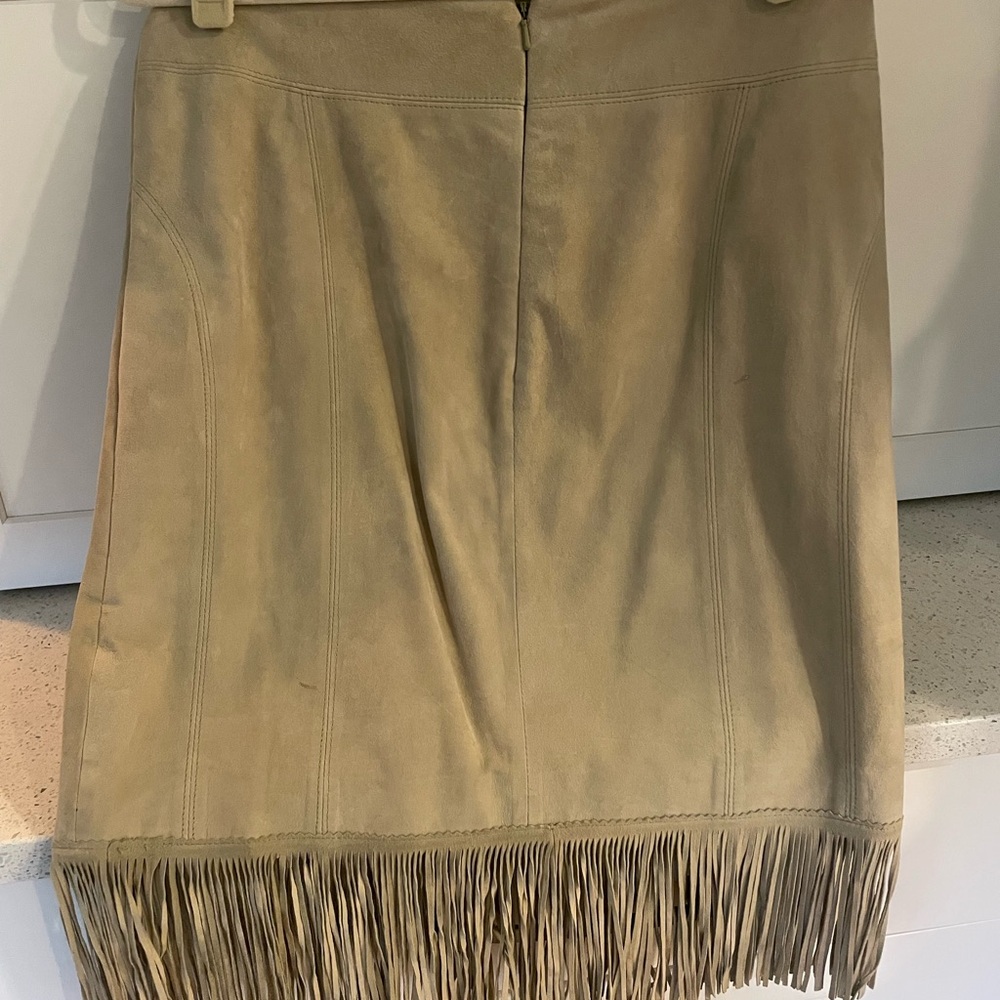 Suede skirt